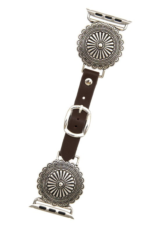 ROUND CONCHO DETAIL WATCH BAND