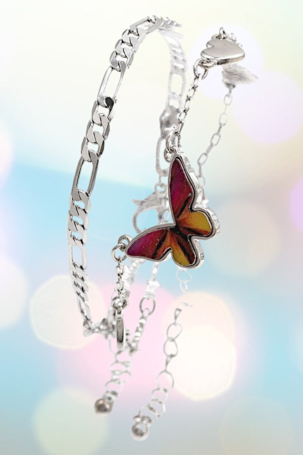 Butterfly Charm Chain Bracelet