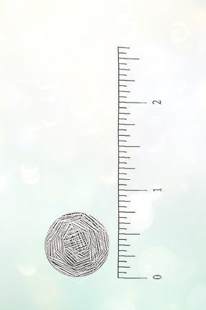 SCRATCHED ROUND SILVER POST EARRING