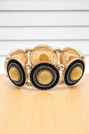 ROUND BEAD LINK STRETCH BRACELET