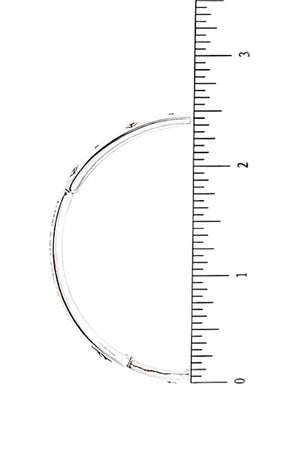 MESSAGE AND HEART ETCHED STRETCH BRACELET