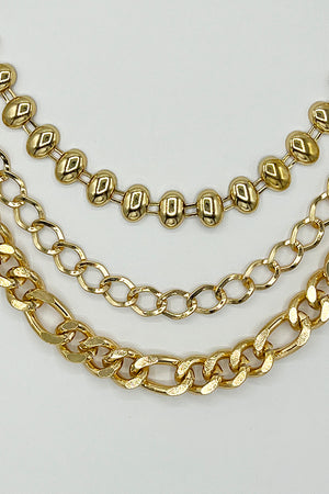 Multi Chain Fashion Necklace Set