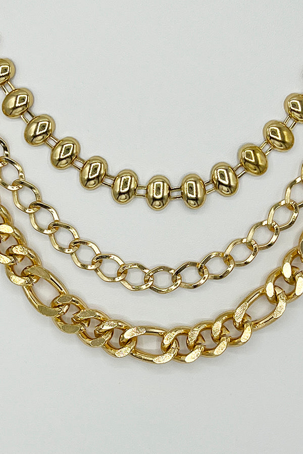 Multi Chain Fashion Necklace Set