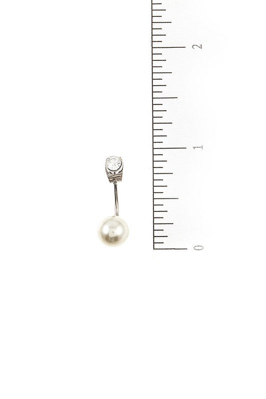 Pearl Accent Ear Jacket Earring