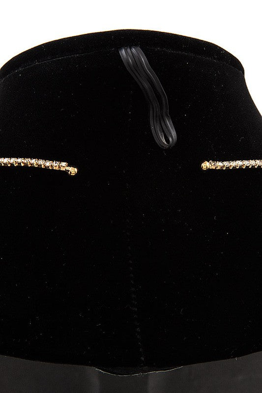 RHINESTONE PAVE FLEX CHOKER NECKLACE