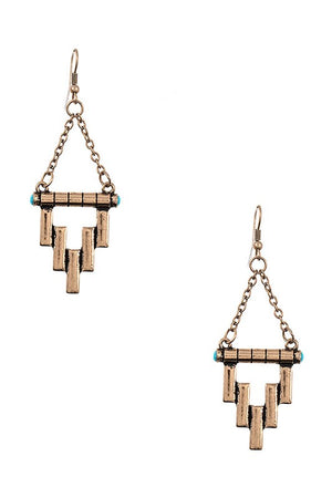 FRINGE BAR DANGLE EARRING