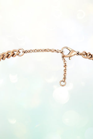 TEARDROP LINK BIB NECKLACE SET