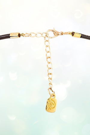 TQ GEMSTONE BEAD CORD BIB NECKLACE SET