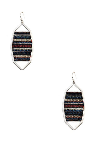 MIX PATTERN DROP EARRING