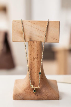 BIRTHSTONE ACCENT LOVE PENDANT NECKLACE