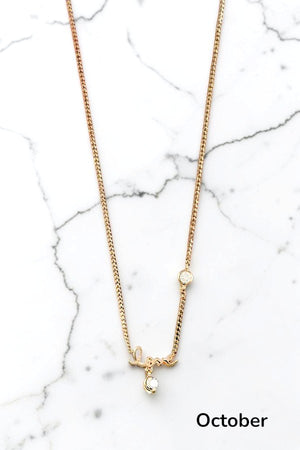 BIRTHSTONE ACCENT LOVE PENDANT NECKLACE