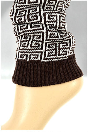 MAZE PATTERN FASHION LEGWARMER