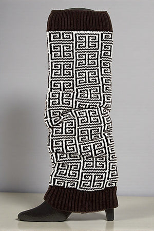 MAZE PATTERN FASHION LEGWARMER