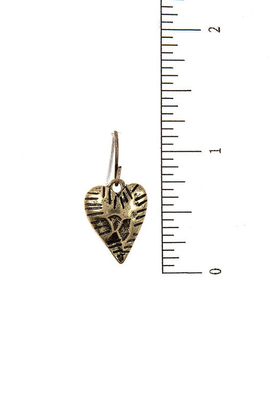 Heart Accent Cross Pendant Necklace Set