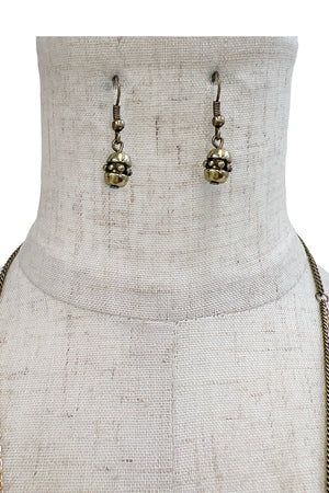 Multi Chain Tassel Bead Necklace Set