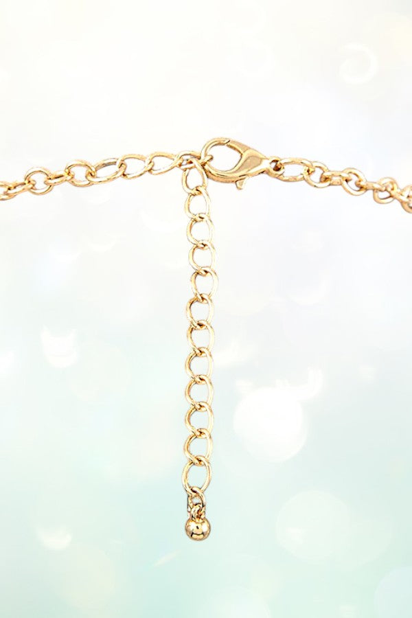 FRAMED STONE BIB NECKLACE SET