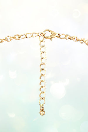 FRAMED STONE BIB NECKLACE SET