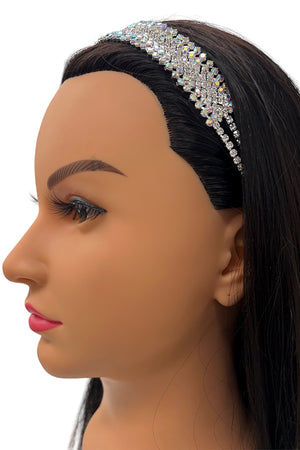 Zig zag Pattern Rhinestone Headband