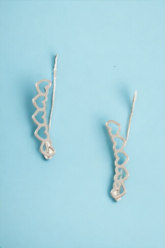 Heart Link Slider Earring