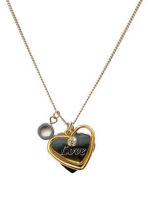Multi Heart Pendant Necklace Set