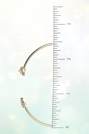 ETCHED LEAF TIP SIMPLE CUFF BRACELET
