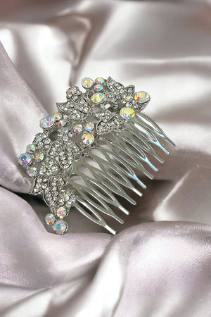 Crystal Gem Rhinestone Pave Hair Comb Insert