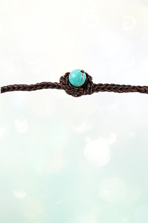 TQ GEMSTONE ORNATE CORD NECKLACE