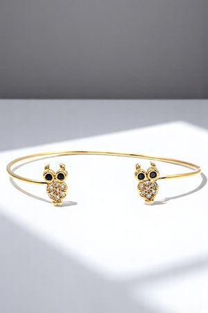 OWL ACCENT TIP CUFF BRACELET
