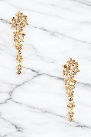 RHINESTONE PAVE DROP EARRING