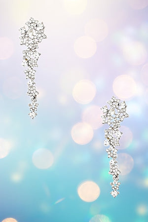 RHINESTONE PAVE DROP EARRING