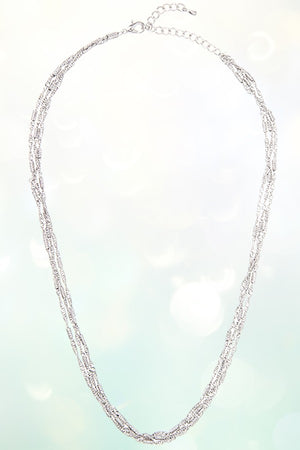 MIX CHAIN MULTI STRANDS SIMPLE NECKLACE