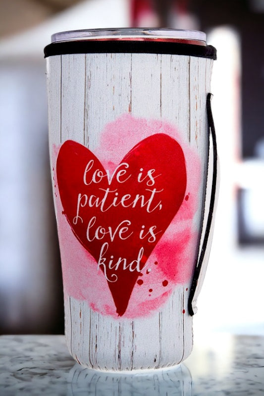 Love Print Cup Sleeve