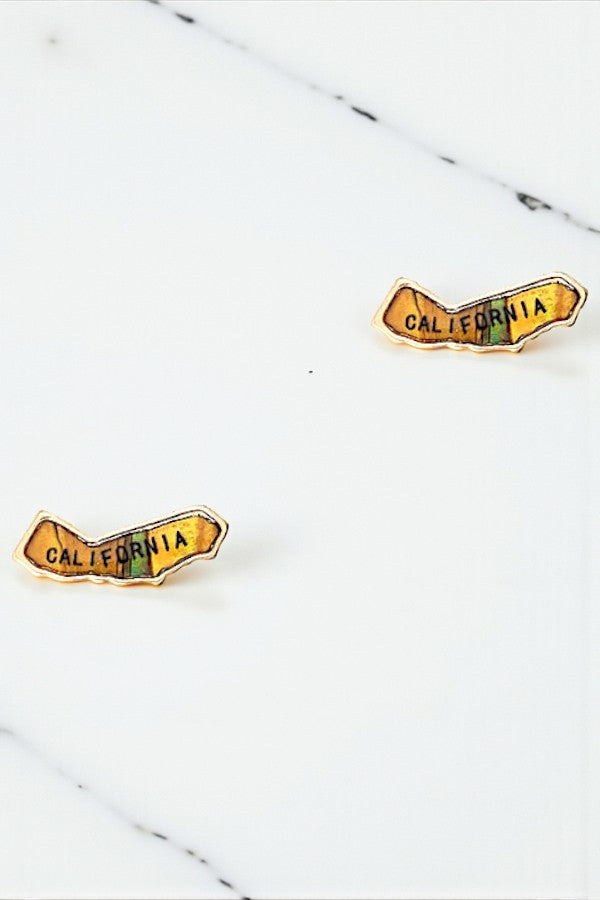 STATE OF CALIFORNIA POST EARRING