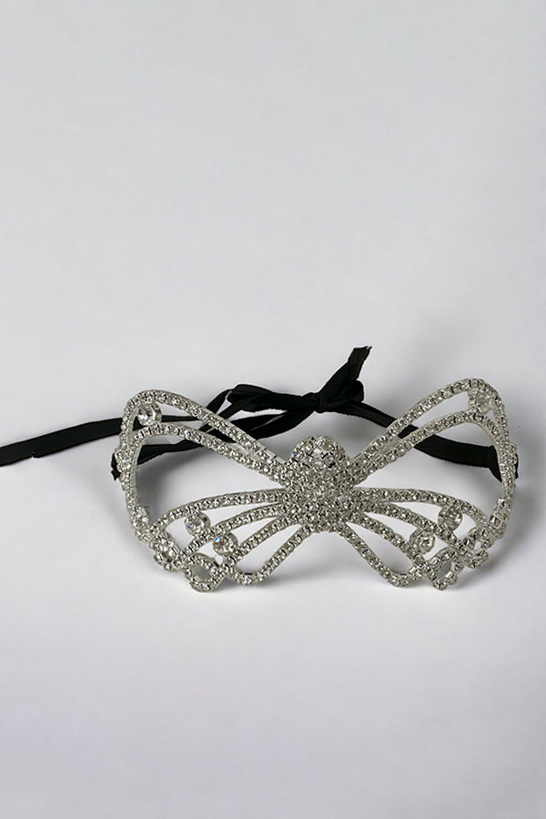 Cut Out Rhinestone Fashion Mask