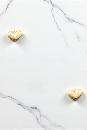 MATTE DAINTY HEART POST EARRING