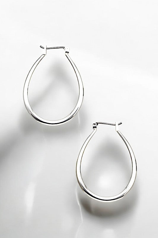 TEARDROP HOOP EARRING