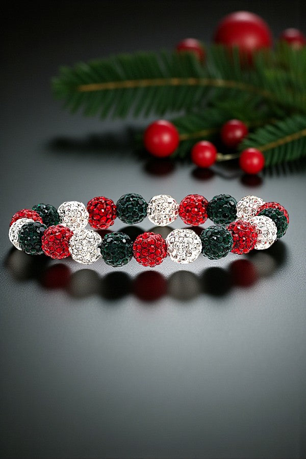 GEM PAVE ORB STRETCH BRACELET