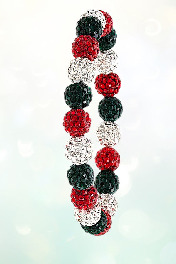 GEM PAVE ORB STRETCH BRACELET