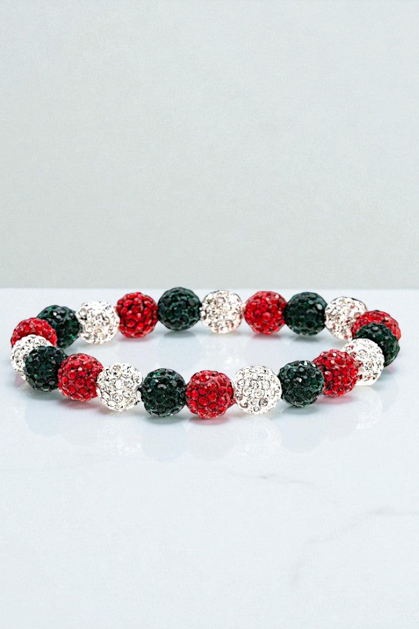 GEM PAVE ORB STRETCH BRACELET