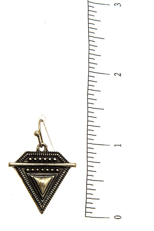 Gemstone Framed Hingebone Chain Necklace Set