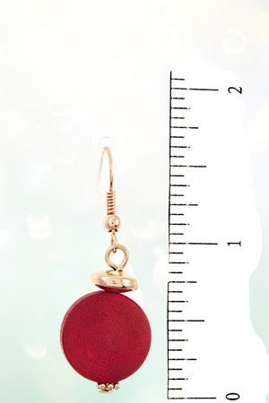 ROUND WOOD DRAPED LAYERED STATEMENT NECKLACE