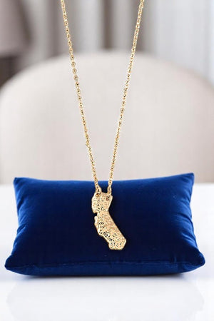 CALIFORNIA STATE PENDANT NECKLACE