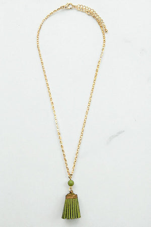 MINI TASSEL PENDANT NECKLACE