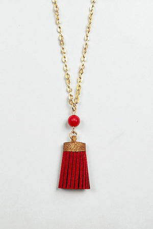 MINI TASSEL PENDANT NECKLACE
