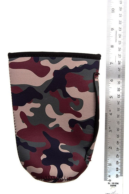 CAMOFLAUGE PRINT CUP SLEEVE