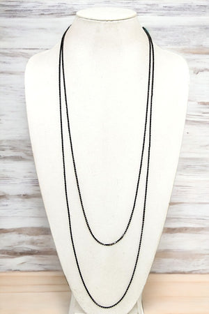 ELONGATED RHINESTONE PAVE NECKLACE