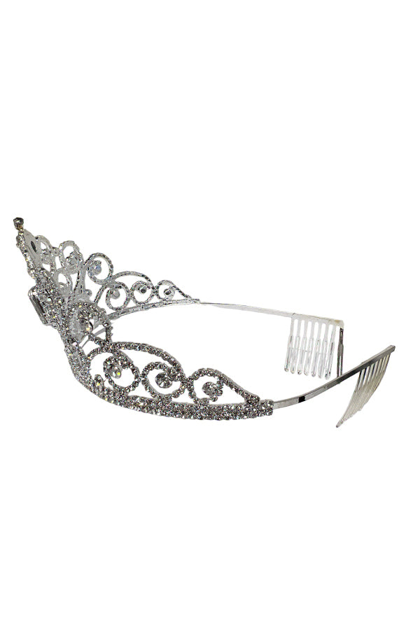 Rhinestone Crystal Gem Detail Tiara