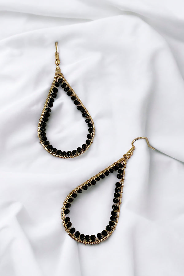 Wired Teardrop Dangle Earring