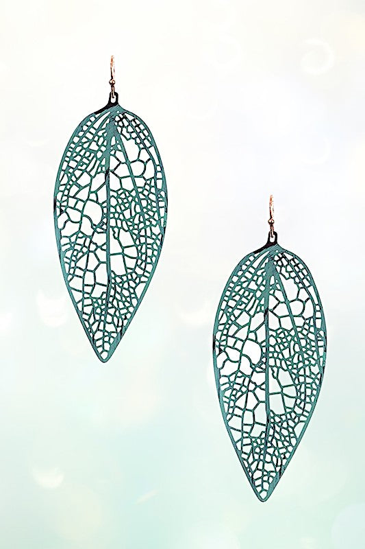 Leaf Filigree Dangle Earring