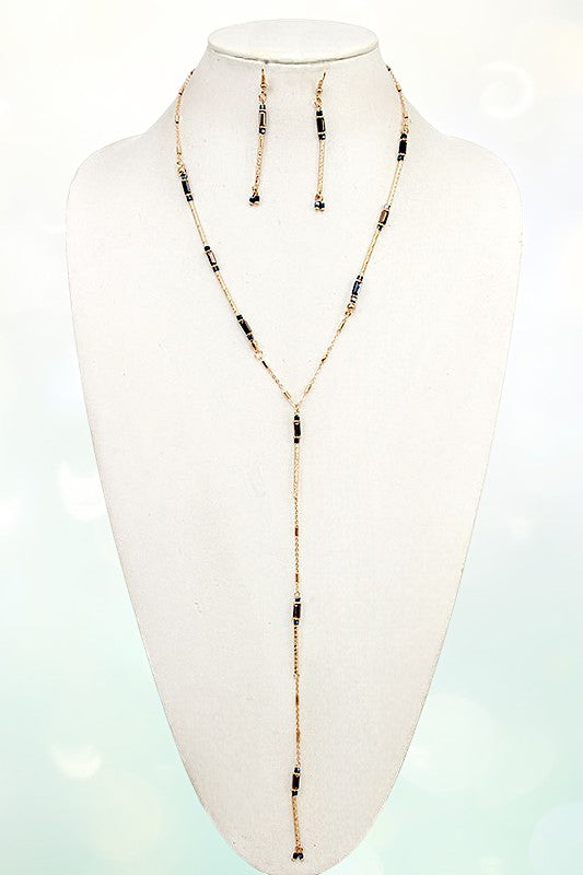 GEM BEAD STATION Y NECKLACE SET